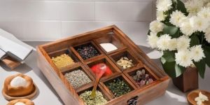 Sheesham Wood Masala Box