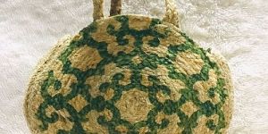 Round Handmade Jute Sling Bag