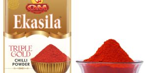 Om Ekasila Triple Gold Chilli Powder 500 Gram