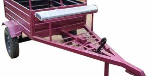 Maroon Power Tiller Trolley
