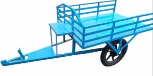 Sky Blue Power Tiller Trolley