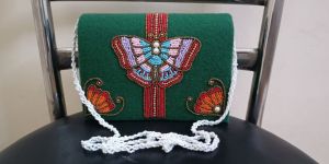 zari embroidered potli bag