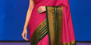 mysore semi crepe saree