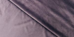 grey lilac soft stripes corduroy fabric
