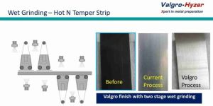 Valgro Wet Grinding Hard Temper Strip Machine