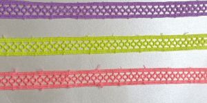 Loop Chain Motif Multi Tone Polyester Lace