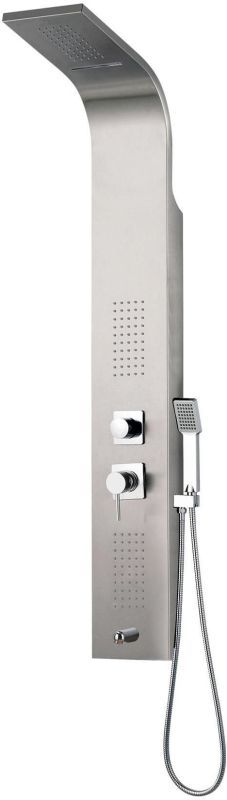 atlantis cascade waterfall stainless steel shower panel