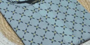 Grey Color Cotton Readymade Pocket Nighty