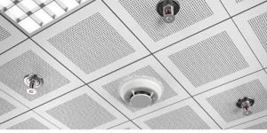 sprinkler system under false ceiling