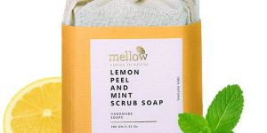 Lemon Peel and Mint Body Scrub Soap
