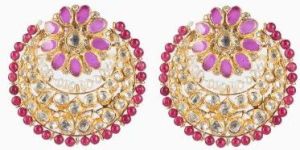 Chand-bali Kundan Earrings