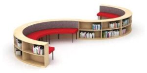 Curve Library Sofa Cum Educational Storage