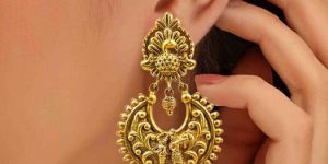 Vasudha Antique Chand Gold Earring