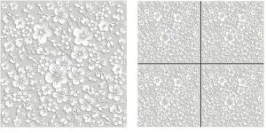 Flower Design Polished Vitrified Tiles