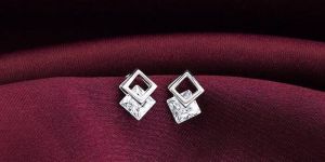 925 Silver Quadrangle Earrings