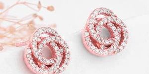 Rose Gold Embrace Stud Earrings