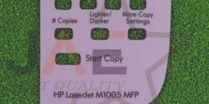 HP Laserjet M1005 Control Panel Sticker