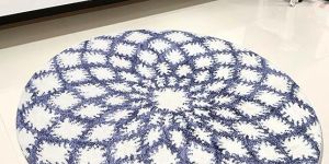 Hand Tufted Round Carpet 3 Feet Round