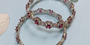 Cubic Zirconia Bangle Set