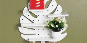 Urbancart Multipurpose Leaf-Shaped Floating Wall Shelve