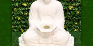 White Buddha Offering Water Fountain