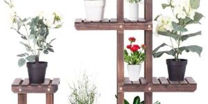 Wooden Multi-Functional Flower Plant Stand