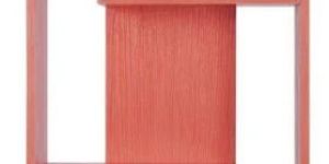 Wooden Wallshelf Book Organizer Rack - Red