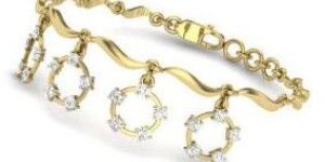 Dangling 4 Diamond Bangle