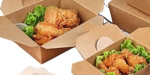 Brown Leak-Proof 500ml Disposable Food Box