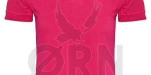 Ladies Cotton Pink Polo T-Shirt