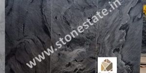 Indian Silver Grey Matrix Polished Surface Slate