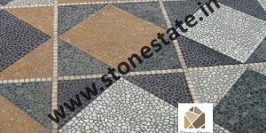 White Mosaic Pebble Stone