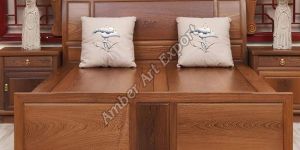 Wooden Designer Double Bed