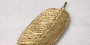 Antique Aluminium Leaf Design Tray