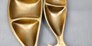 Fish Shape Aluminium Serving Tray