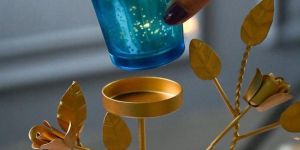 Glass Candle Holders