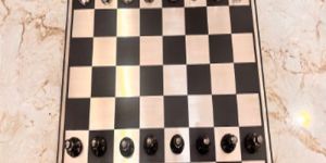 Luxury Steel Chess Set with MDF Board
