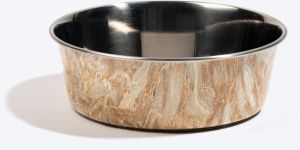 Marble Steel PET Feeder Bowl