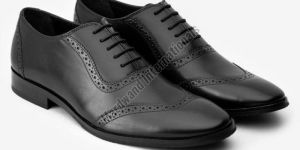 Handmade Black Premium Leather Lace Up Shoes