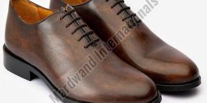 Handmade Mens Brown Lace Up Leather Shoes