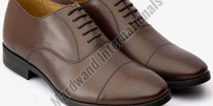 Mens Premium Brown Lace Up Leather Shoes