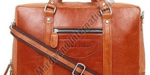 Premium Tan Handcrafted Leather Laptop Bag