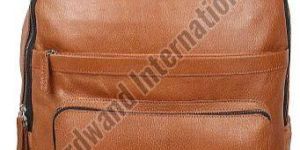 Tan Leather Backpack Bag