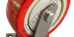 4 Inch Red PU Clinical Caster Wheel
