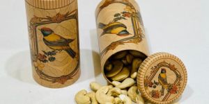 Cylindrical Premium Dry Fruits Tin Jar