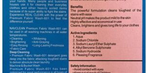 Fabric Wash Liquid Detergent