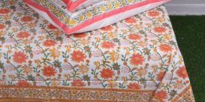 Hand Block Printed Double Bedsheet