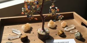 150 beads focus multi-gemstone career growth crystal tree