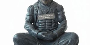 Black Marble Lord Hanuman Ji Statue