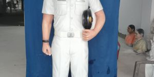 White Marble Navy Officer Statue